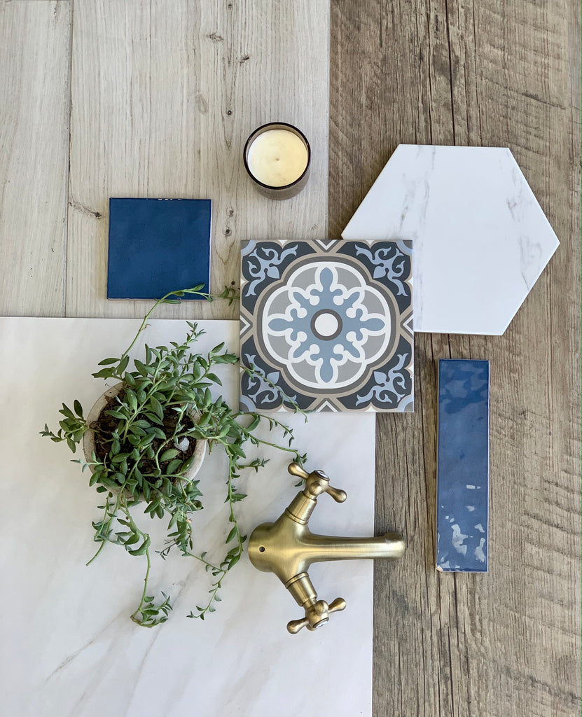 Navy Blues and Golden Hues